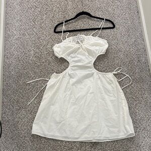 Sabo Skirt white cutout dress NWT L